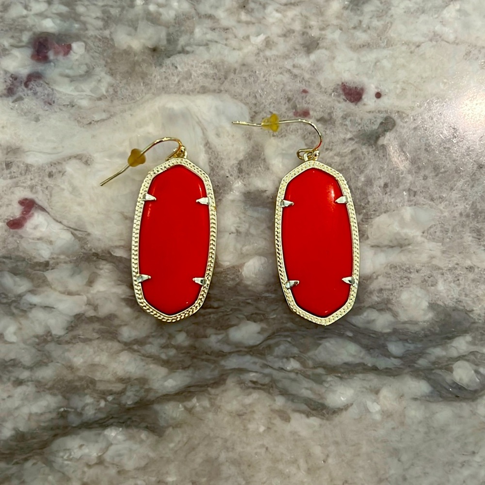 Kendra Scott Danielle Earrings in Bright Red